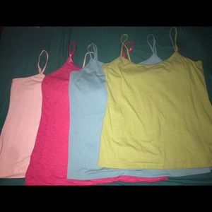 Lot of 4 spaghetti strap tank tops